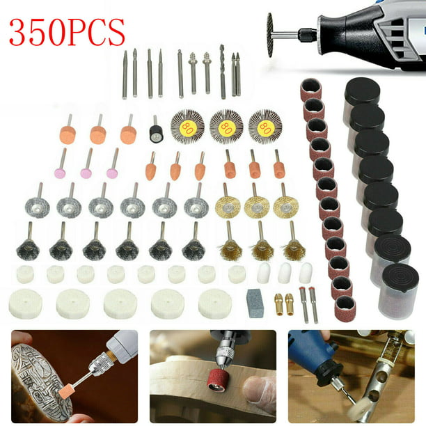 350PCS Rotary Tools Accessories Bit Set Drill Polishing Kits For Dremel Grinding